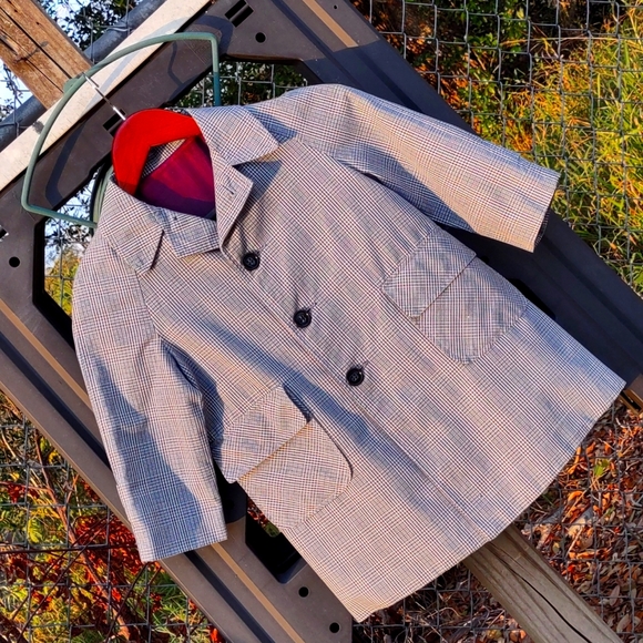 Kids NO LABEL Boys Grown Man Trench Coat w/Matching Cap - Picture 8 of 17